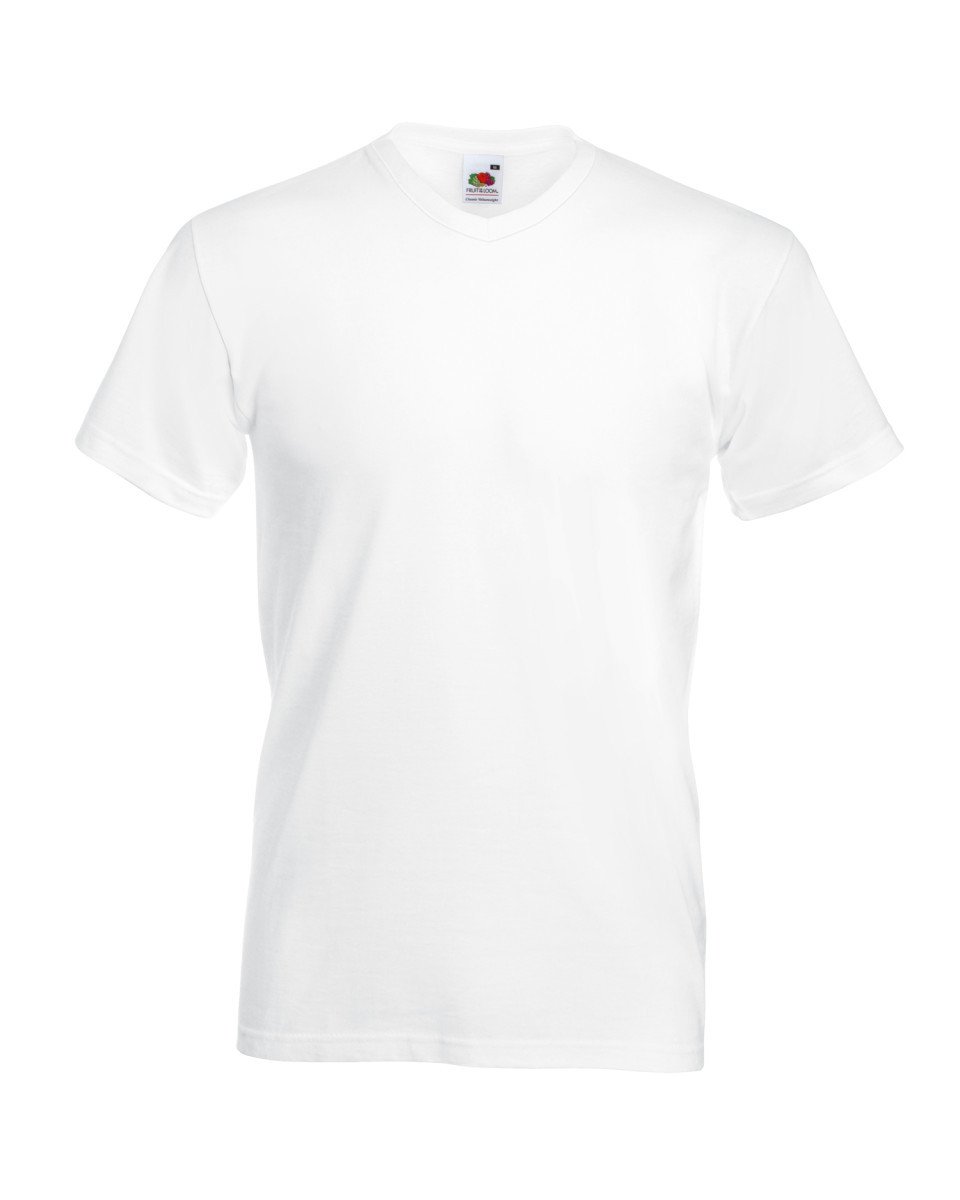 Fruit Of The Loom Valueweight V Neck T-shirt - Print Chimp